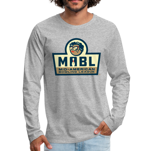 MABL Bowling Men's Long Sleeve T-Shirt - heather gray
