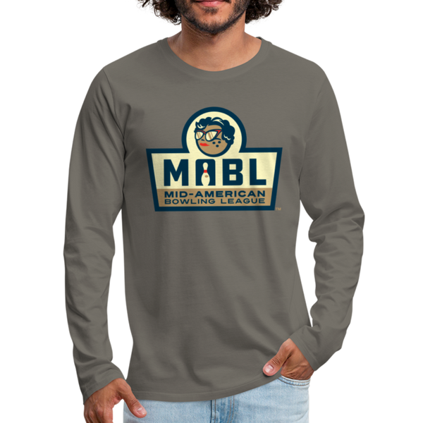 MABL Bowling Men's Long Sleeve T-Shirt - asphalt gray
