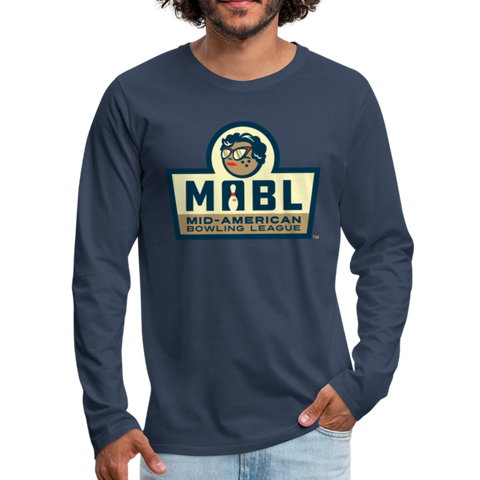 MABL Bowling Men's Long Sleeve T-Shirt - navy