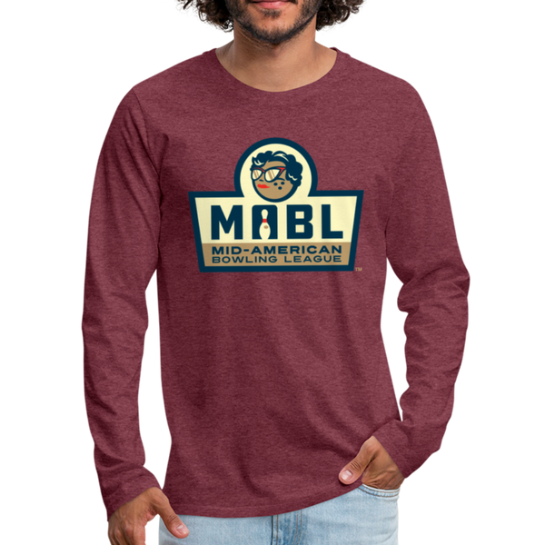 MABL Bowling Men's Long Sleeve T-Shirt - heather burgundy