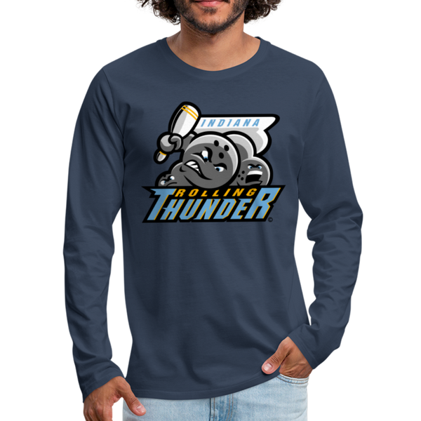Indiana Rolling Thunder Men's Long Sleeve T-Shirt - navy