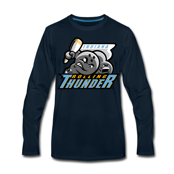 Indiana Rolling Thunder Men's Long Sleeve T-Shirt - deep navy