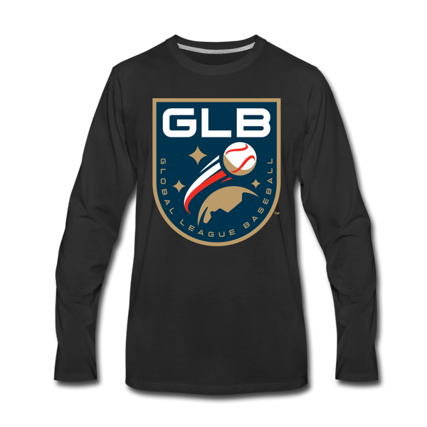 Global League Baseball Men's Long Sleeve T-Shirt - black