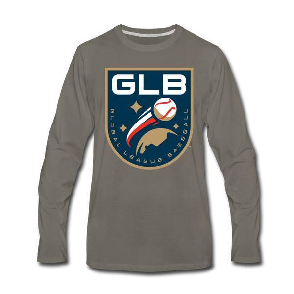 Global League Baseball Men's Long Sleeve T-Shirt - asphalt gray