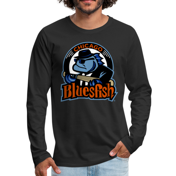 Chicago Bluesfish Men's Long Sleeve T-Shirt - black
