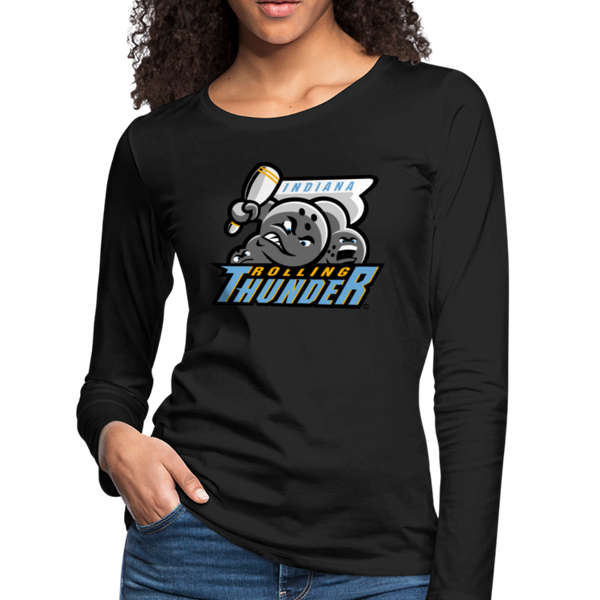 Indiana Rolling Thunder Women's Long Sleeve T-Shirt - black