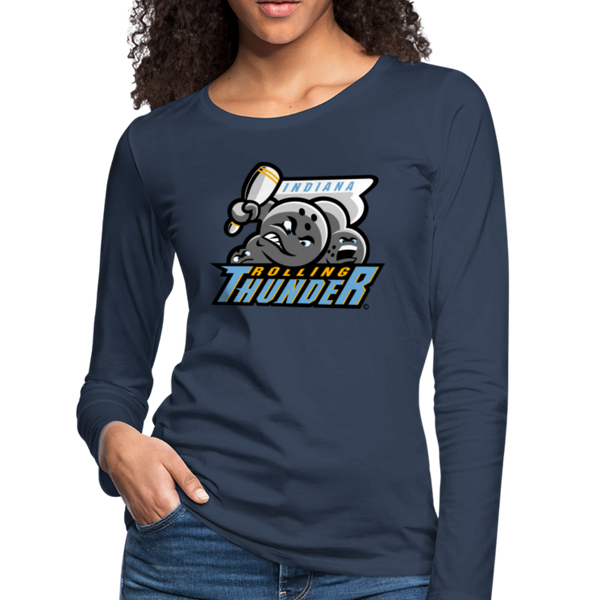 Indiana Rolling Thunder Women's Long Sleeve T-Shirt - navy