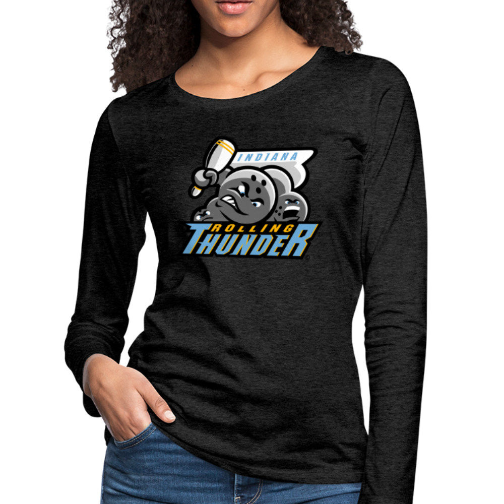 Indiana Rolling Thunder Women's Long Sleeve T-Shirt - charcoal gray