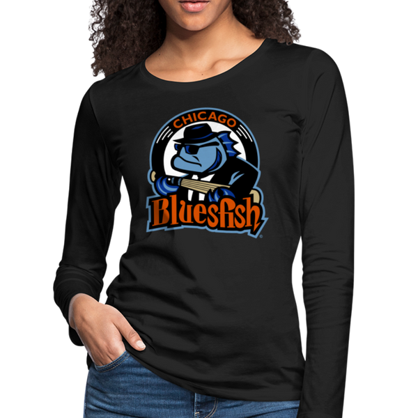 Chicago Bluesfish Women's Long Sleeve T-Shirt - black