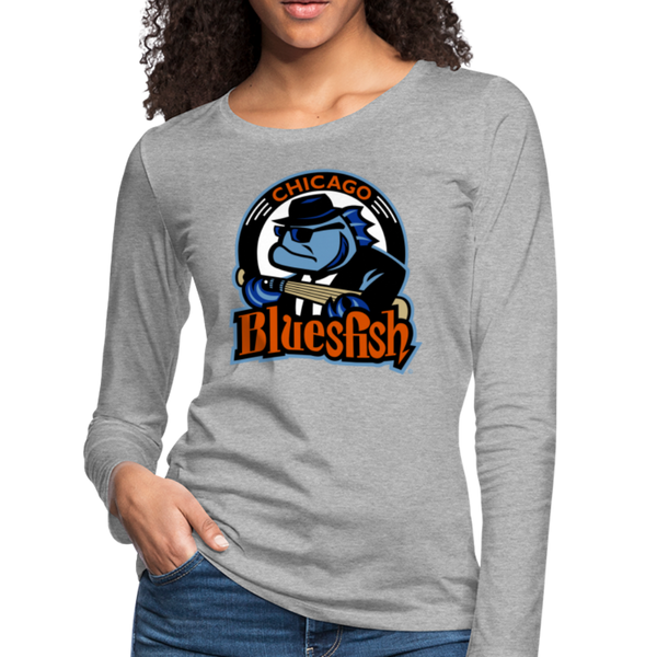 Chicago Bluesfish Women's Long Sleeve T-Shirt - heather gray