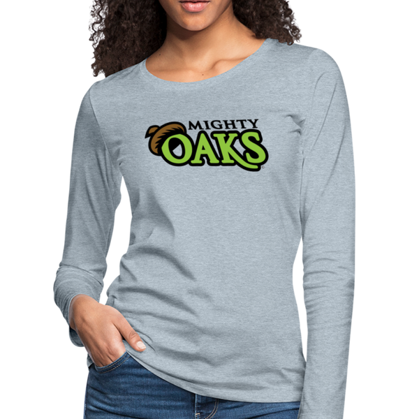 Mighty Oaks of Connecticut Women's Long Sleeve T-Shirt - heather ice blue