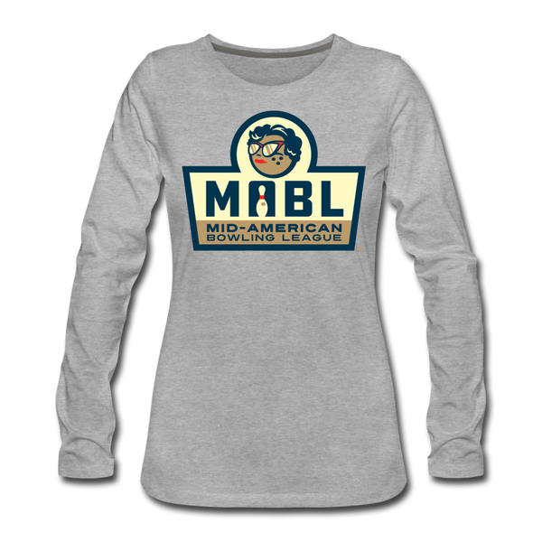 MABL Bowling Women's Long Sleeve T-Shirt - heather gray