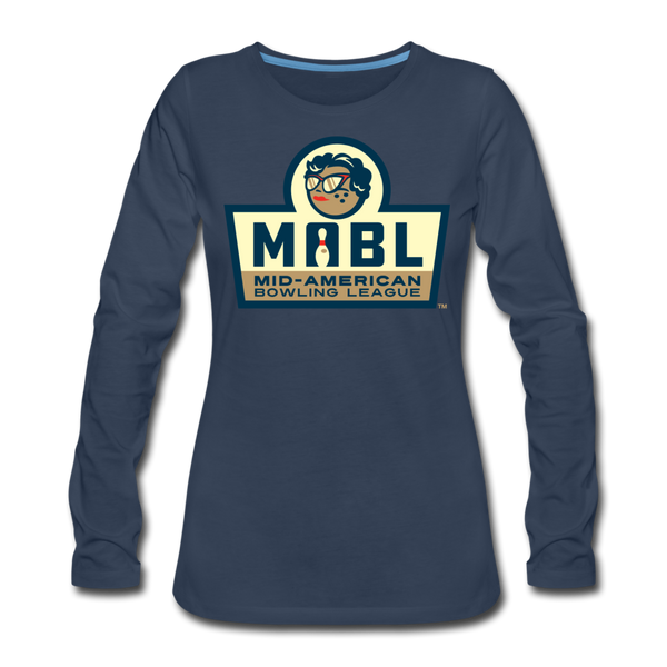 MABL Bowling Women's Long Sleeve T-Shirt - navy