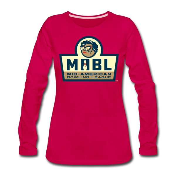 MABL Bowling Women's Long Sleeve T-Shirt - dark pink