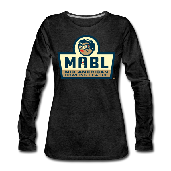 MABL Bowling Women's Long Sleeve T-Shirt - charcoal gray