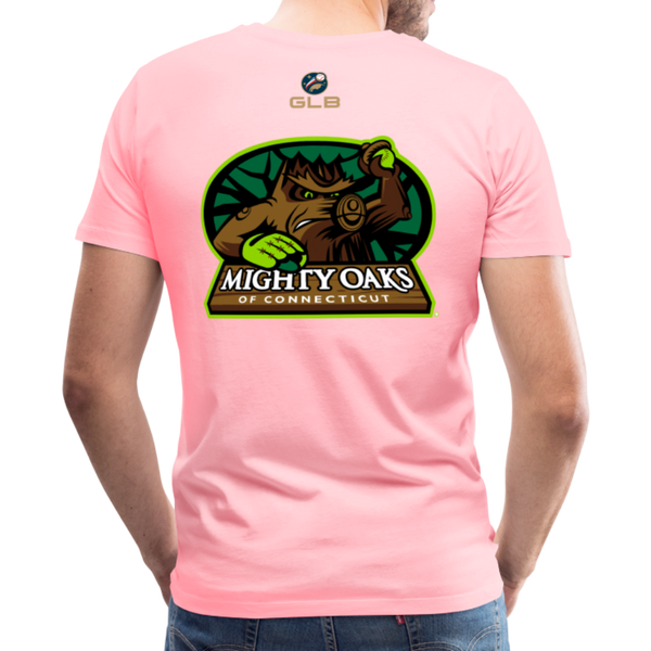 Mighty Oaks of Connecticut Men's Premium T-Shirt - pink