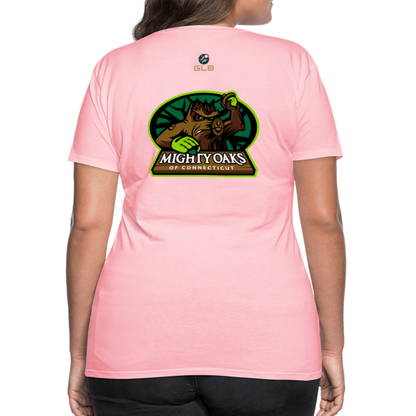 Mighty Oaks of Connecticut Women’s Premium T-Shirt - pink