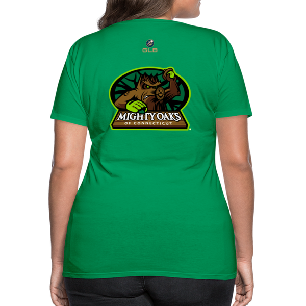 Mighty Oaks of Connecticut Women’s Premium T-Shirt - kelly green