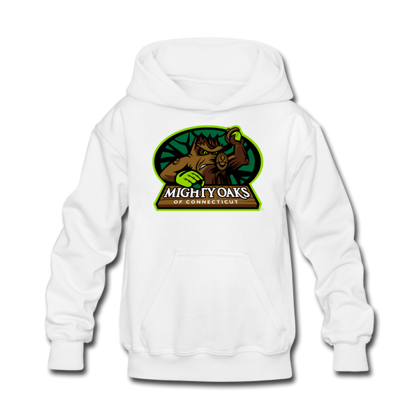 Mighty Oaks of Connecticut Kids' Hoodie - white