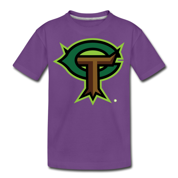 Mighty Oaks of Connecticut CT Logo Kids' Premium T-Shirt - purple