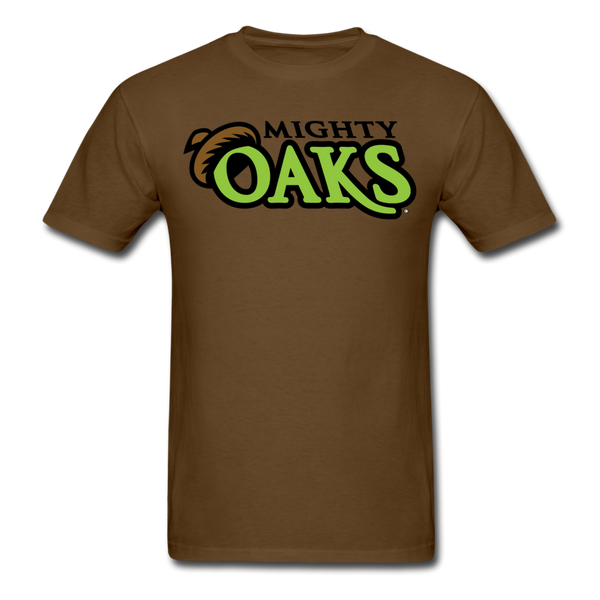 Mighty Oaks of Connecticut Wordmark Unisex Classic T-Shirt - brown