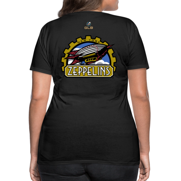 New York Zeppelins Women’s Premium T-Shirt - black