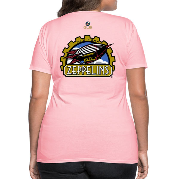 New York Zeppelins Women’s Premium T-Shirt - pink