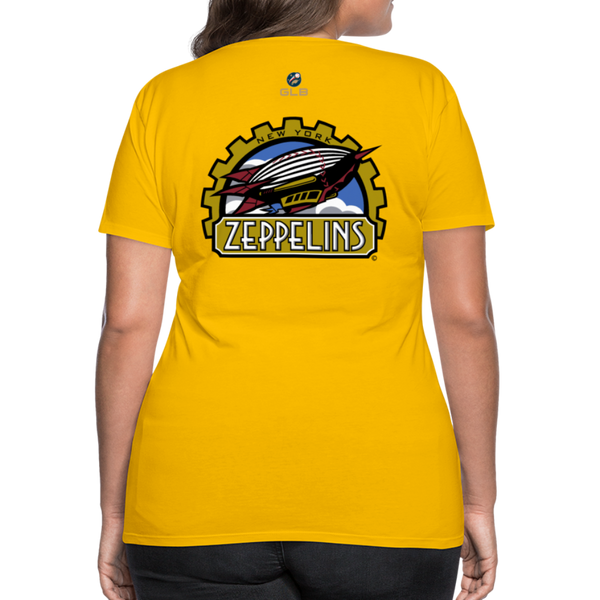 New York Zeppelins Women’s Premium T-Shirt - sun yellow