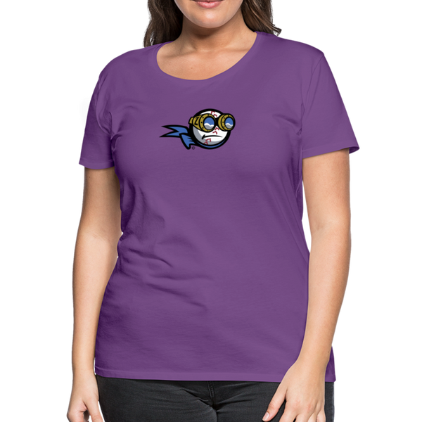 New York Zeppelins Women’s Premium T-Shirt - purple