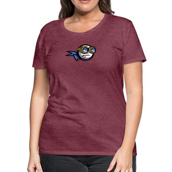 New York Zeppelins Women’s Premium T-Shirt - heather burgundy