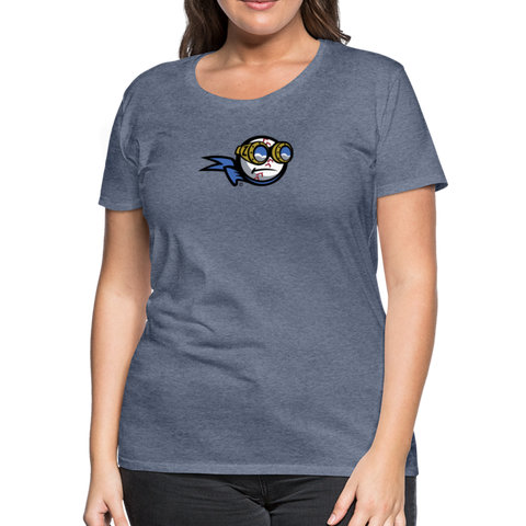 New York Zeppelins Women’s Premium T-Shirt - heather blue
