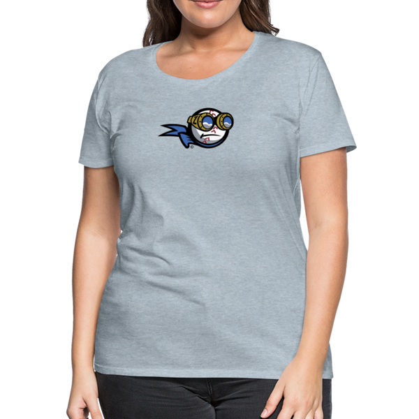 New York Zeppelins Women’s Premium T-Shirt - heather ice blue