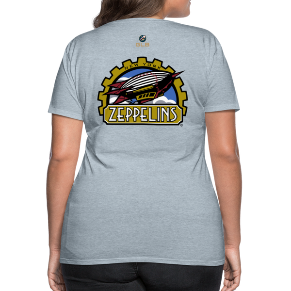 New York Zeppelins Women’s Premium T-Shirt - heather ice blue