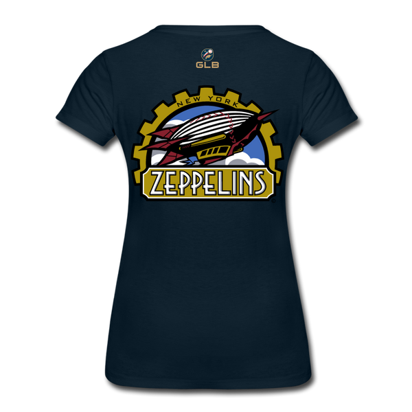 New York Zeppelins Women’s Premium T-Shirt - deep navy