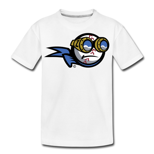 New York Zeppelins Mascot Kids' Premium T-Shirt - white