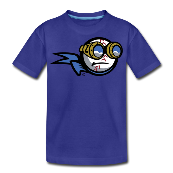 New York Zeppelins Mascot Kids' Premium T-Shirt - royal blue