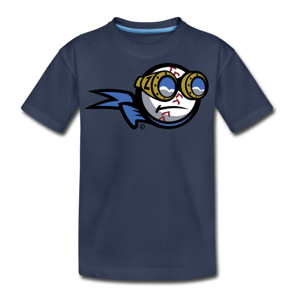 New York Zeppelins Mascot Kids' Premium T-Shirt - navy
