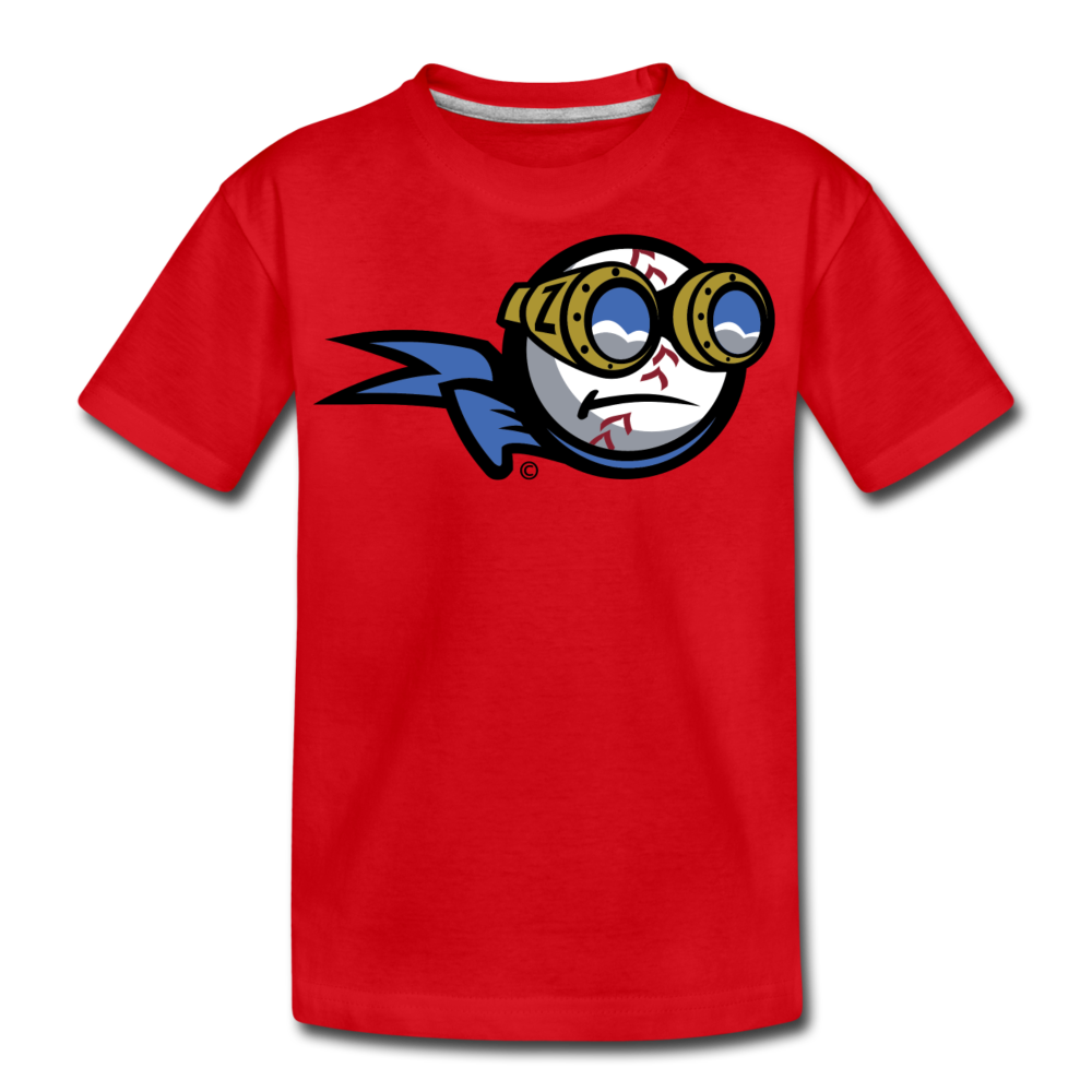 New York Zeppelins Mascot Kids' Premium T-Shirt - red