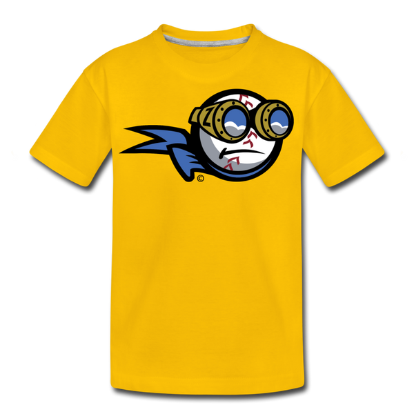 New York Zeppelins Mascot Kids' Premium T-Shirt - sun yellow