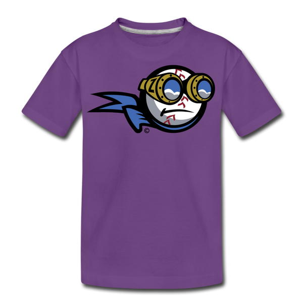 New York Zeppelins Mascot Kids' Premium T-Shirt - purple
