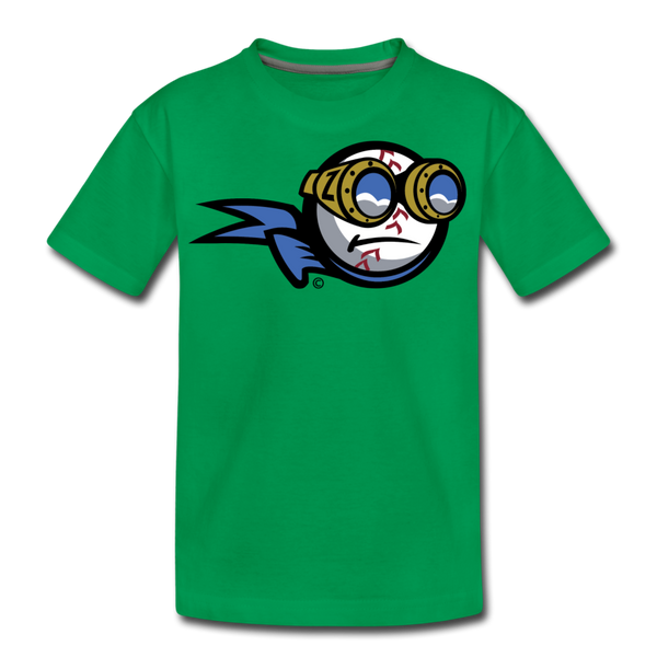 New York Zeppelins Mascot Kids' Premium T-Shirt - kelly green