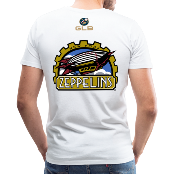 New York Zeppelins Men's Premium T-Shirt - white