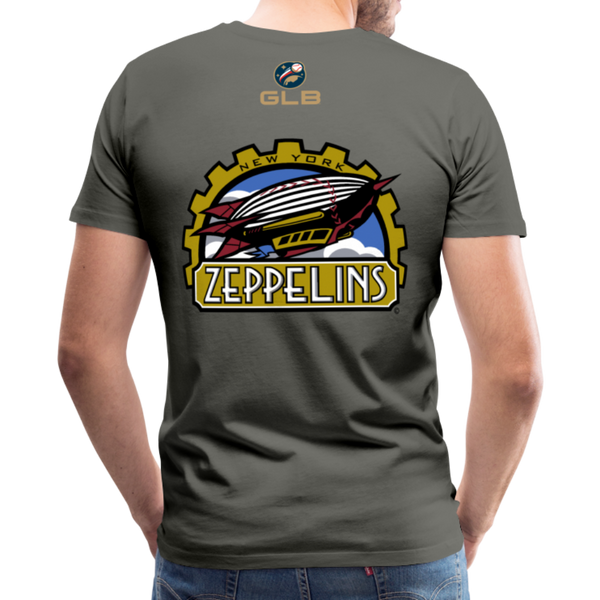 New York Zeppelins Men's Premium T-Shirt - asphalt gray
