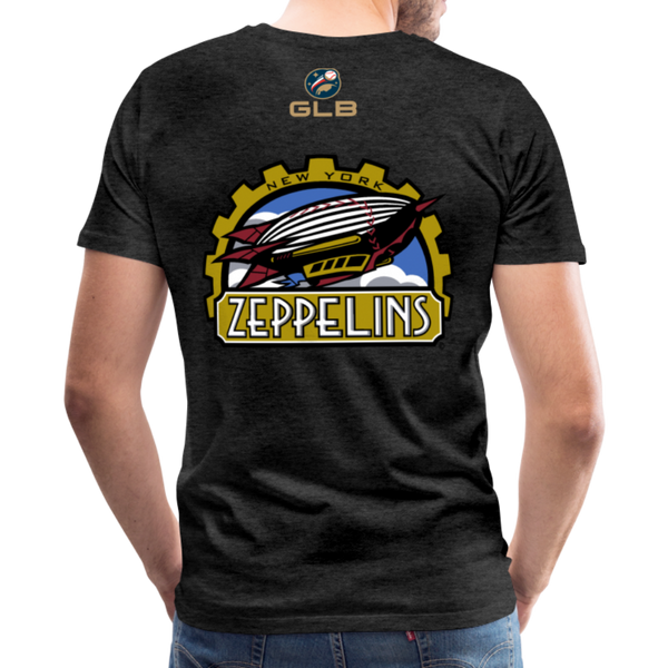 New York Zeppelins Men's Premium T-Shirt - charcoal gray
