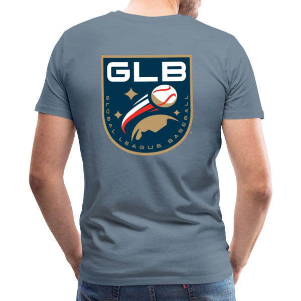 Global League Baseball Men's Premium T-Shirt - steel blue