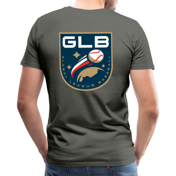 Global League Baseball Men's Premium T-Shirt - asphalt gray