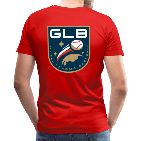 Global League Baseball Men's Premium T-Shirt - red