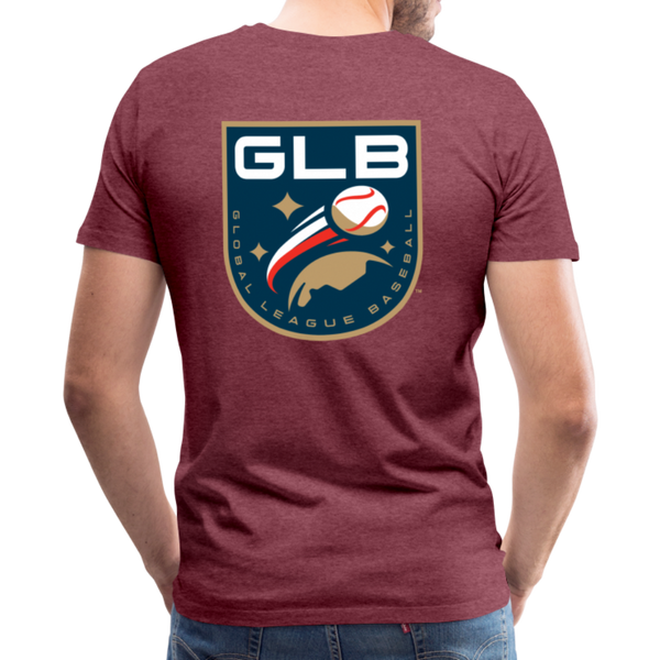 Global League Baseball Men's Premium T-Shirt - heather burgundy