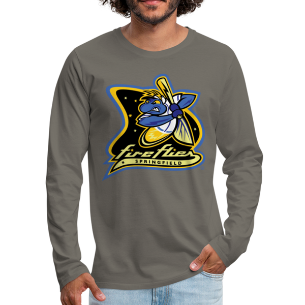 Springfield Fireflies Men's Long Sleeve T-Shirt - asphalt gray