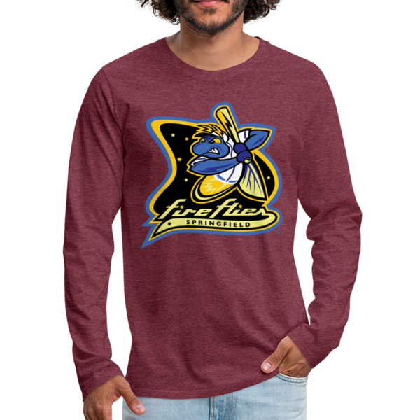 Springfield Fireflies Men's Long Sleeve T-Shirt - heather burgundy